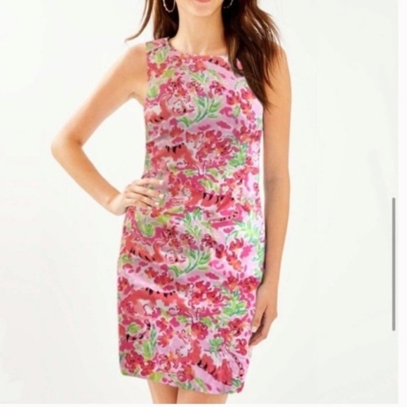 Lilly Pulitzer Dresses & Skirts - Lilly Pulitzer Delia Call Me Kitty Shift Dress